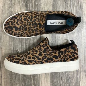 Leopard Steve Madden Slip-On Sneakers